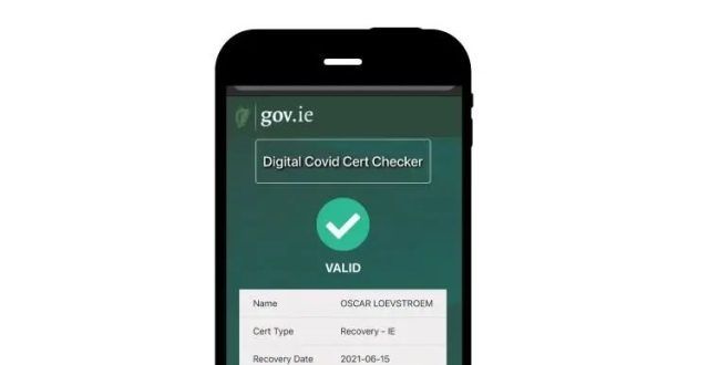 爱尔兰数字新冠证书检查工具今天公测，只需一串网址即可