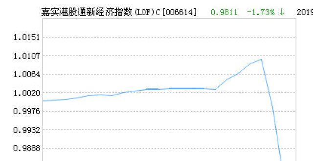 嘉实港股通新经济指数（LOF）C净值下跌1.70％ 请保持关注