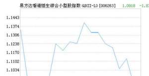 易方达香港恒生综合小型股指数C净值下跌1.61％ 请保持关注