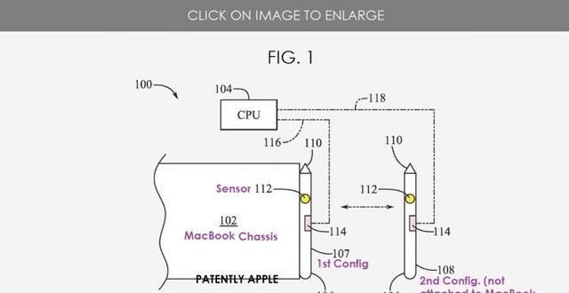 苹果新专利：把Apple Pencil放在电脑里