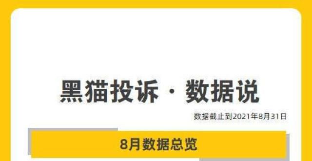 的实用主义黑猫投诉8月数据公布：手机领域投诉量再超5000单蒂姆库