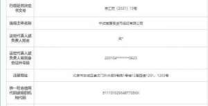 上行个基点中诚宝捷思货币经纪4宗违法被罚200万 由中诚信托控股财经行