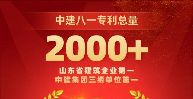 端赋能生态山东建筑企业第一！中建八一公司专利总量突破2000项世界产