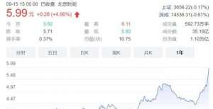 黄金期货涨中石油“铁树开花”近一个月上涨37％ 市值逼近宁德时代月日国