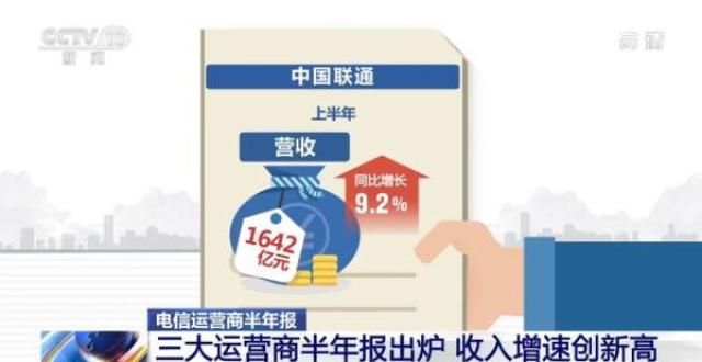 史最佳业绩我国电信运营商业绩半年报出炉 收入增速创新高真没想