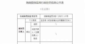 同比增长超琼海大众村镇银行因信贷管理混乱被罚款50万 行长被警告处罚国元证