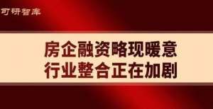 在地产行业房企融资略现暖意 行业整合正在加剧长城基