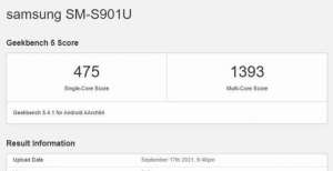 跑分出炉分搭载骁龙895的Galaxy S22出现在Geekbench安兔兔