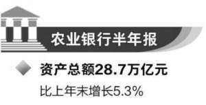 业贷款增长农行：县域贷款余额增长11.4％中行战