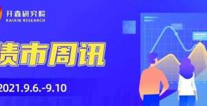 体经济发展开鑫研究院丨债市周讯（9.06-9.10）金融稳