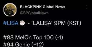 没完全淘汰Lisa solo成绩惨淡，歌曲反响一般淘汰了