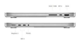 充电而设计苹果M1 Pro/Max MacBook Pro显示输出受限端口专