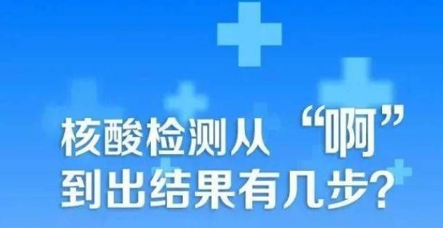 让我们了解一下，核酸检测从“啊”到出结果有几步？