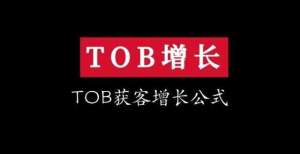 又吵起来了tob获客的增长公式退役倒