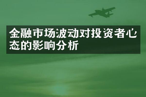 金融市场波动对投资者心态的影响分析