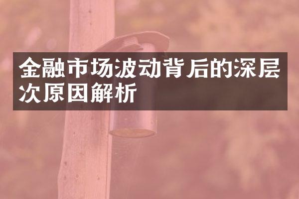 金融市场波动背后的深层次原因解析