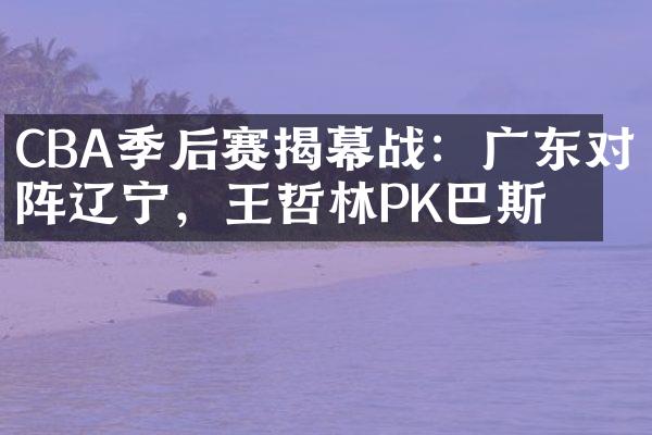 CBA季后赛揭幕战：广东对阵辽宁，王哲林PK巴斯