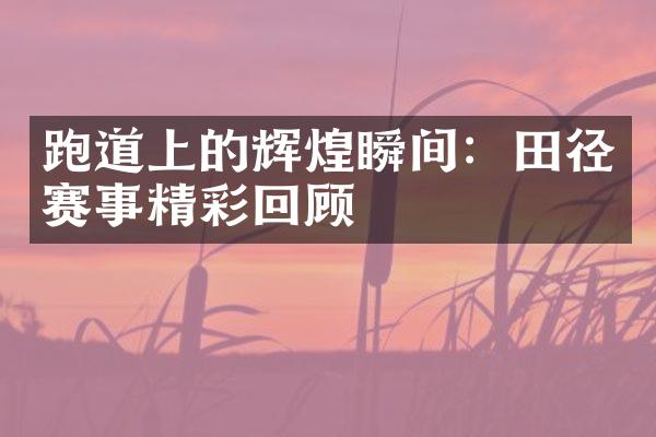 跑道上的辉煌瞬间：田径赛事精彩回顾