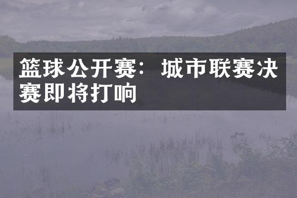 篮球公开赛：城市联赛决赛即将打响