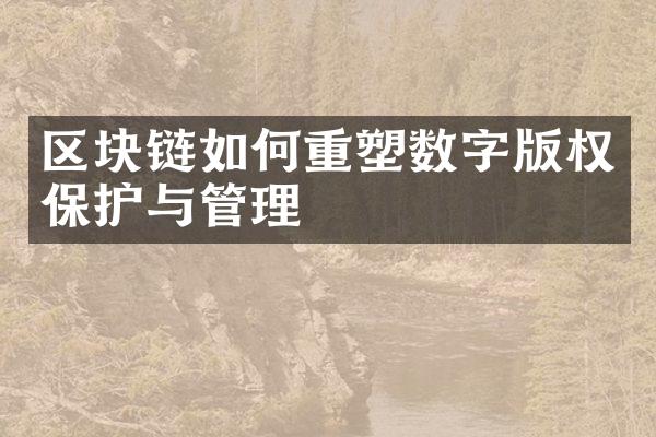 区块链如何重塑数字版权保护与管理