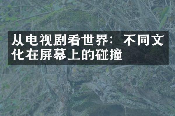 从电视剧看世界：不同文化在屏幕上的碰撞