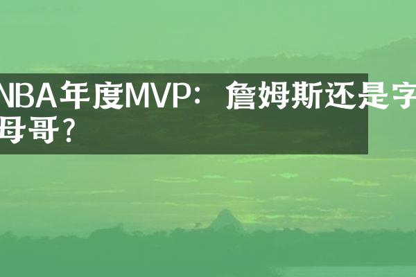 NBA年度MVP：詹姆斯还是字母哥？