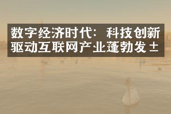 数字经济时代：科技创新驱动互联网产业蓬勃发展