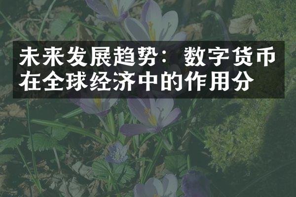 未来发展趋势：数字货币在全球经济中的作用分析