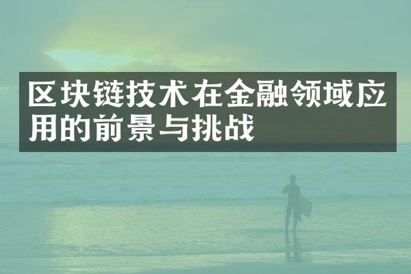 区块链技术在金融领域应用的前景与挑战