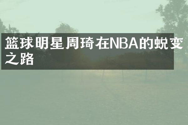 篮球明星周琦在NBA的蜕变之路