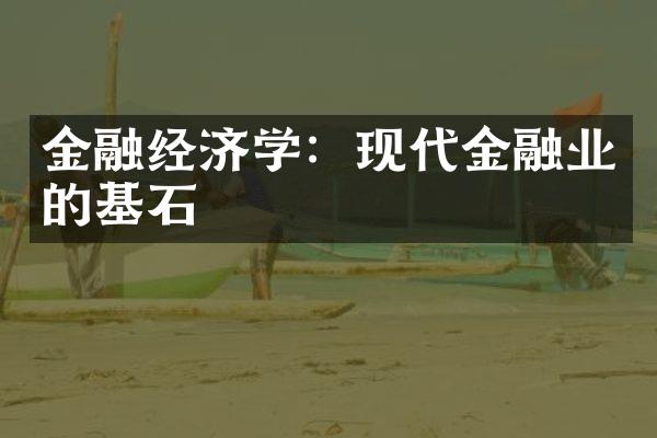 金融经济学：现代金融业的基石