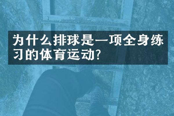 为什么排球是一项全身练习的体育运动？