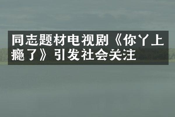 同志题材电视剧《你丫上瘾了》引发社会关注