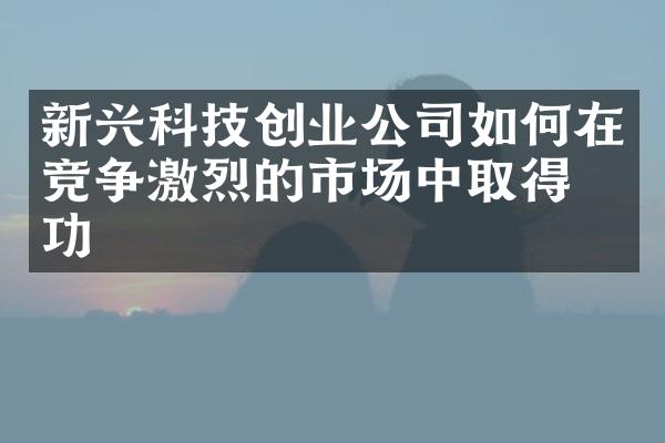 新兴科技创业公司如何在竞争激烈的市场中取得成功