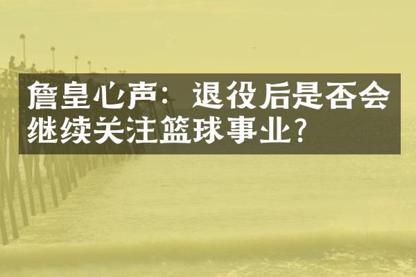 詹皇心声：退役后是否会继续关注篮球事业？