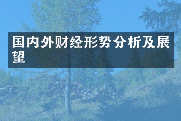 国内外财经形势分析及展望