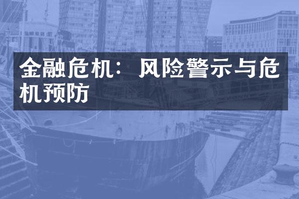 金融危机：风险警示与危机预防