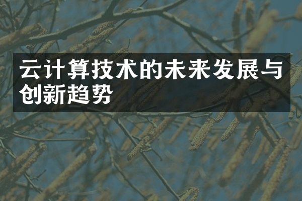 云计算技术的未来发展与创新趋势