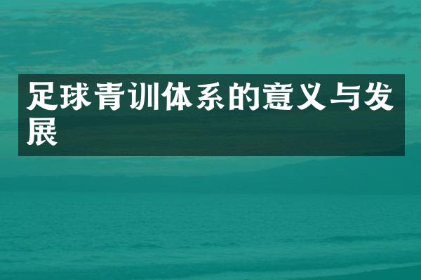 足球青训体系的意义与发展