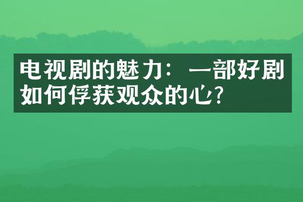 电视剧的魅力：一部好剧如何俘获观众的心？