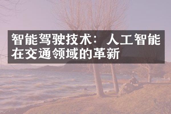 智能驾驶技术：人工智能在交通领域的革新