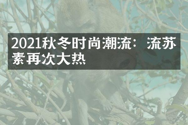 2021秋冬时尚潮流：流苏元素再次大热