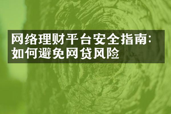 网络理财平台安全指南：如何避免网贷风险