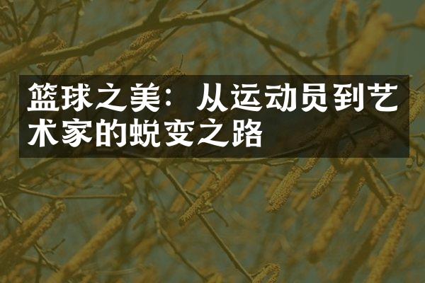 篮球之美：从运动员到艺术家的蜕变之路