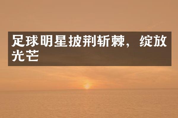 足球明星披荆斩棘，绽放光芒