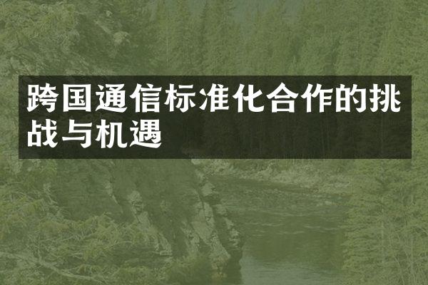 跨国通信标准化合作的挑战与机遇