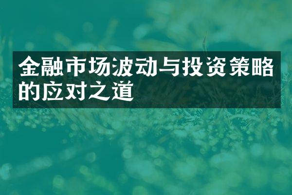 金融市场波动与投资策略的应对之道