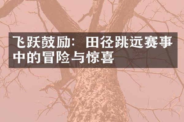 飞跃鼓励：田径跳远赛事中的冒险与惊喜