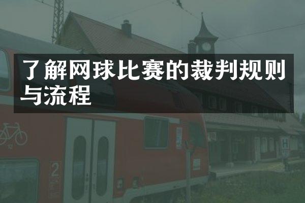 了解网球比赛的裁判规则与流程