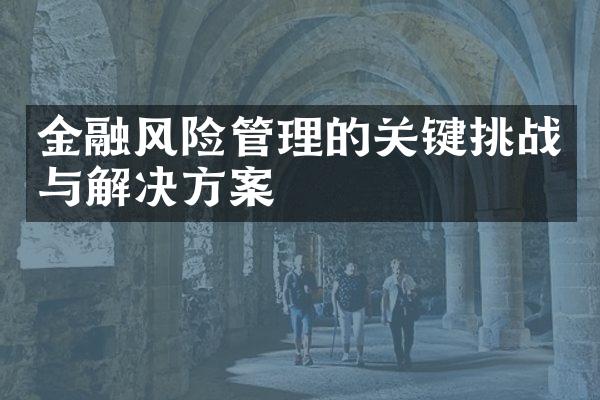 金融风险管理的关键挑战与解决方案